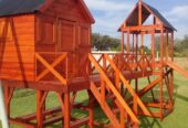 casas y mangrullos para niños de madera