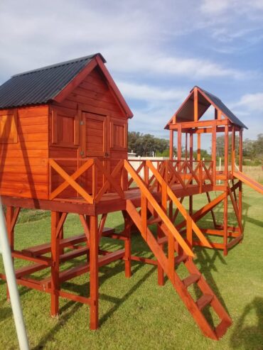 casas y mangrullos para niños de madera