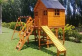 casas y mangrullos para niños de madera
