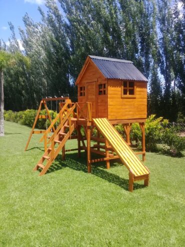 casas y mangrullos para niños de madera