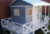 casas y mangrullos para niños de madera