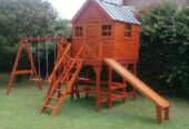 casas y mangrullos para niños de madera