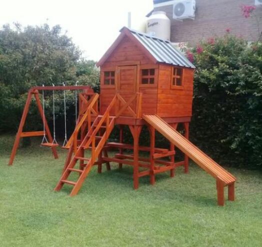casas y mangrullos para niños de madera