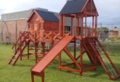 casas y mangrullos para niños de madera