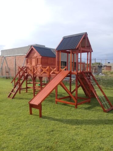 casas y mangrullos para niños de madera