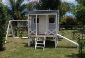casas y mangrullos para niños de madera