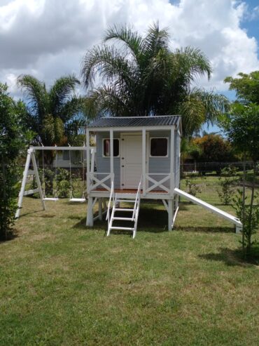 casas y mangrullos para niños de madera